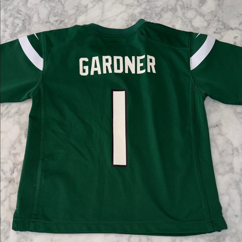 NFL Kids Green New York Jets Gardiner 1 Jersey Preschool Large - Picture 7 of 7